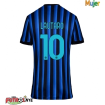 Camiseta Inter Milan Lautaro Martinez #10 Primera Equipación para mujer 2025-26 manga corta
